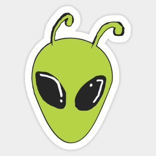 Alien Head Sticker